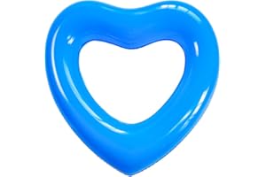 OLNIEZZL Pool Floats Adult Heart Swimming Rings Inflatable Rafts Pool Floaties Accessories Lake Water Floats Kids Beach Toys Pool Party Games for Toddlers