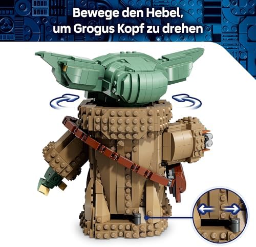 Star Wars 75446 Grogu (Lehrling des Mandalorianers) - Spielfigur Modellbau mit Beskar-Rüstung als DIY Deko - Geschenk für Jungen und Mädchen ab 10 Jahren sowie Filmfans