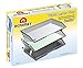Acrimet Facility 3 Tier Letter Tray, Side Load, Letter Size/A4, Desktop File Organizer, Plastic (Clear Smoke Color)