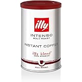 illy Instant Coffee- 100% Arabica Coffee &ndash; Intenso Dark Roast &ndash; Warm Notes Of Cocoa &amp; Dried Fruit - Easy Preparation - Convenient Coffee Instant Format - Roasted In Italy &ndash; 3.3 Ounce