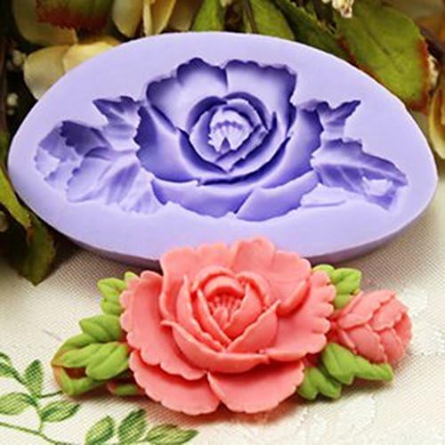 MFINHOME Office School Educational DIY Craft Silicone Mold 6.6cm Single mini Flower Fondant Mold