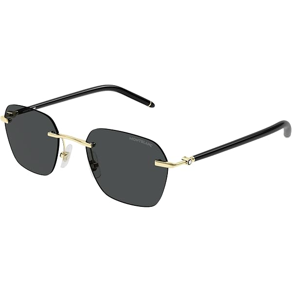 Montblanc MEISTERSTUCK MB 0344S 001 Gold/Black Metal Rimless  display picture 1