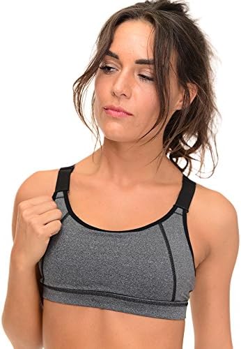 BRAUFACTUM Women's Wirefree Lightly Lined Racerback High Impact Full Figure Support Sports Bra