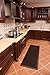 Amcomfy Anti Fatigue Kitchen Mat Cushioned Non Slip Comfort Floor Mats, Standing Mats for Home Kitchen Sink Office Standing Desk Standup Desk Riser Laundry (Dark Brown, 24