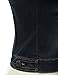 DRESSIS Womens Casual Sleeveless Denim Jean Cropped Vest Jacket DARKBLUE L