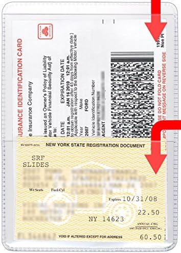 StoreSMART - Clear-Plastic Auto Insurance &amp; ID Card Holders - 300 Pack - RFS20-C300