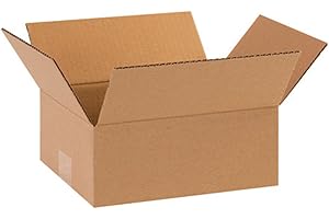 Aviditi 10 x 8 x 4 Corrugated Cardboard Boxes, Flat 10"L x 8"W x 4"H, Pack of 25 | Shipping, Packaging, Moving, Storage Box for Home or Business, Strong Wholesale Bulk Boxes