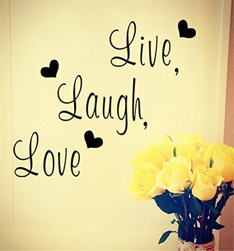 ❀❀❀ Wall Sticker HongXander Live Laugh Love Removable Art Vinyl Mural Home Room Decor Wall Stickers (A)