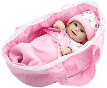 Prezzo Nicery Reborn Baby Reborn Bambino Reborn Bambola Disco In Vinile Silicone 11inch 28 Centimetri Impermeabile Giocattolo Regalo Della Ragazza Bianco Rosa Sleeping Carrello Reborn Doll A3IT Offerte