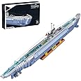 German VIIC U-552 Submarine Building Block Set, 6112 Pieces - WW2 Military U-Boat Submarine Toy, Ships Modular Buildings for Adults & Teenagers