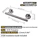 KES 6.7 Inches Hand Towel Bar for Bathroom Towel Holder Kitchen Dish Cloths Hanger SUS304 Stainless Steel RUSTPROOF Wall Mount Brushed Steel, Total Length 9.1 Inch, A2000S23-2