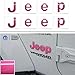 Reflective Concepts Jeep Fender Emblem Overlay Decal Stickers - 2018-2024 Wrangler JL/JLU - (Color: Hot Pink)