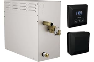 Delta SimpleSteam 12kW Steam System Kit Matte Black, Includes Generator, Control, Steam Head, 35' Cable, Stainless Steel Tank