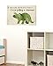 The Kids Room by Stupell I'm So Getting a Dinosaur Green Triceratops Stretched Canvas Wall Art, 16 x 20
