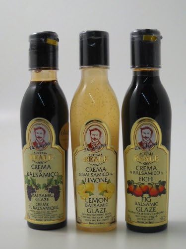 Reale Balsamic Glaze: Crema di Balsamico, Fig, Lemon (Set of 3)