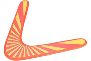 Wooden Returning Boomerang, Classic V Shaped Boomerang Outdoor Games Sports Toy Professional Wooden Boomerang Suitable for Ou