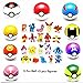 Moonideal 9 Pieces Different Style Ball+9 Pieces Figures Plastic Super Anime Figures Balls Kids Toys Balls