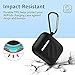 ESR Ripple TPU Carrying Case for AirPods Charging Case(1st and 2nd Gen),[Not Compatible with AirPods Wireless Charging Case]Shock-Resistant Protective Cover,Soft Slim Silicone Skin with Keychain,Black