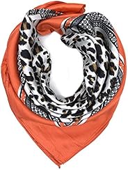 YOUR SMILE Silk Like Scarf Women's Fashion Pattern Large Square Satin Headscarf Headd