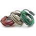 Fasgear Micro USB Cable 10 ft, 3 Pack Fast Charging Micro USB 2.0 High Speed Data Sync Nylon Braided Android Smartphone Charger Compatible for S7 Edge/Note 5,PS4 Controller, Kindle (Gold,Red,Green)