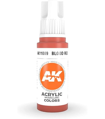 Amazon.com: AK Interactive 3rd Gen Acrylic Intense Deep Red 17ml