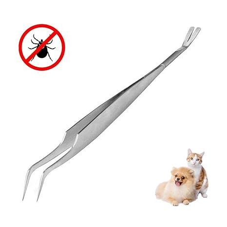 Easyult Pince à Tiques En Acier Inoxydable De Qualité Supérieure Crochet Tiques Pour Enlever Les Tiques Rapide Et Sûr De Retirer Les Tiques De Toutes