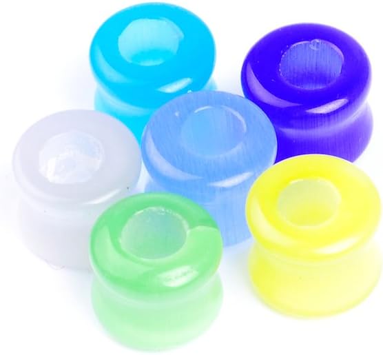 10 Pcs/lot Colors Mixed Square Drum shape Lampwork Glazed Cat Eyes Spacer Beads For Jewelry Making (Cat Eye Drum)