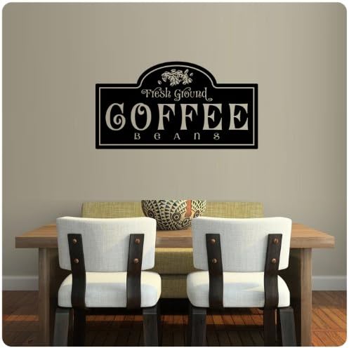 Fresh Ground Coffee Beans Wall Decal Sticker Art Mural Home Décor