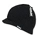 cuglog mens Visor Beanie Hat, Black, One Size US