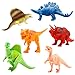 Animals Figure, 12 Piece 7'' Toys Set Plastic, Dinosaur Toys, Wild Animals Learning Toys and Party Favor Toys for Boys - Forest Dinosaurs Figures Playset for Kids