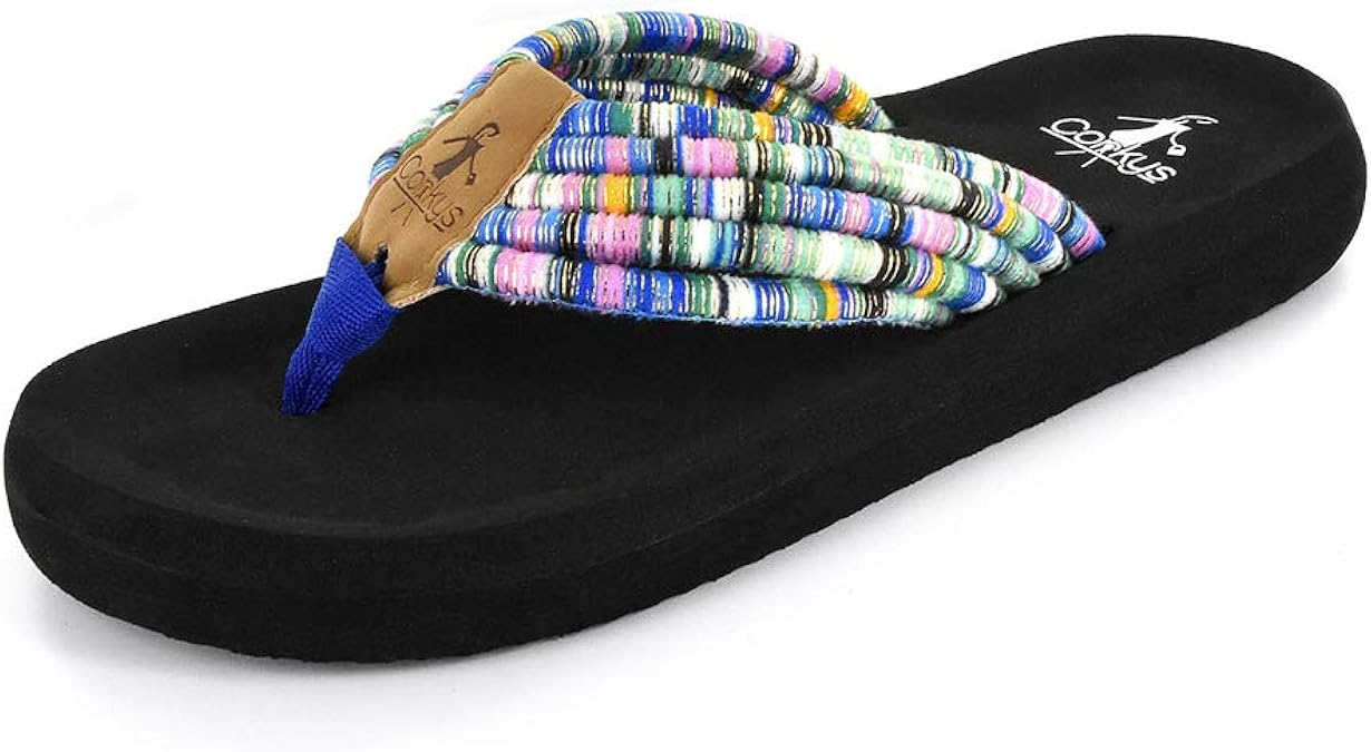 Corkys Women's Karma String Thong FlipFlop Sandals (7 B(M