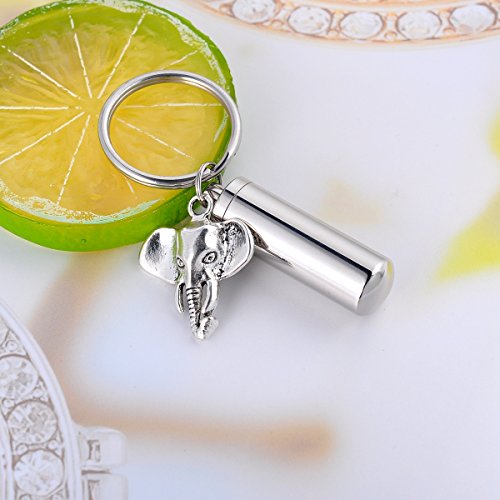 image for HooAMI Cremation Jewelry Ash Holder Cylinder Urn Pendant Necklace Memo