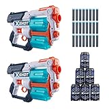 X-Shot Excel Double Xcess Foam Dart Blaster (24 Darts, 6 Cans) by Zuru