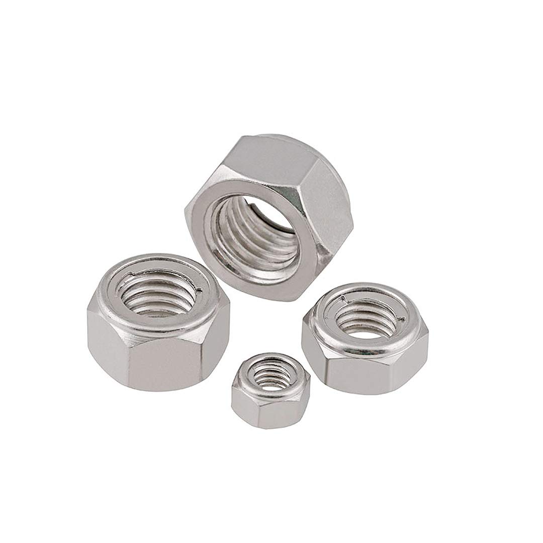 BOZONLI M3(3mm) Hex Lock Nuts, Stainless Steel Locking Nuts Self Clinching Nuts