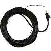 Vacuum Cleaner Power Cord For Oreck XL XL2 Upright 30' 2 Wire Black 58-5807-61