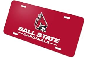 GRAPHICS & MORE Ball State Primary Logo Novelty Metal Vanity Tag License Plate