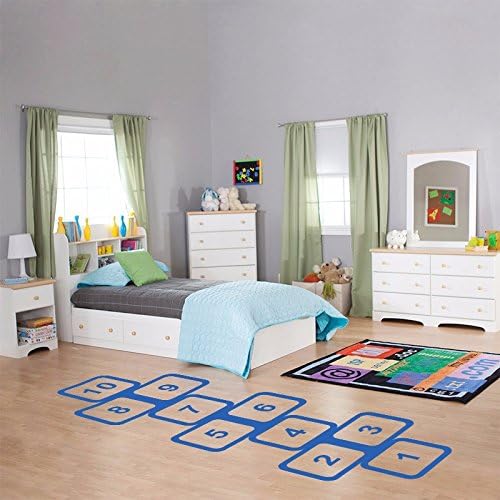 lzzfw Wall Stickers Classic Game Jumping House Children 'S Room Large Floor Stickers,B