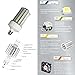 80W Led Corn Light Led Corn Bulb UL-Listed & DLC 5000K Large Mogul Base E39 Led Bulb 10800 Lumens Replacement for 200W-300W Metal Halide/HID/CFL/HPS in Street Lighting High Bay Garage Lights Warehouse