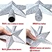 Aneco Glitter Mini Christmas Tree Topper Shatter-Proof Small Christmas Tree Decoration Treetop for Holiday Ornament or Home Decor, (Silver, 4 inch)