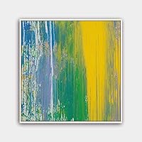 Framed Canvas Wall Art Abstract Canvas Prints Home Artwork Decoration for Living Room,Bedroom - 16x16 inches
