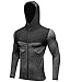 Jessie Kidden Men's Quick-Dry Gym Workout Hoodie Jacket Sports Running Sweatshirt #9003
