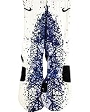 Custom Nike Elite Blue Gray Splatter Socks