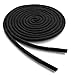 OrthoStep Waxed Dress Round 36 inch Black Shoelaces - Extra Durable Shoe and Boot Laces 2 Pair Pack