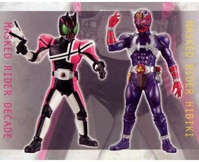 Amazon Com 10th Anniversary Assembly Type Dx Soft Vinyl Figure Decade And Hibiki Hen Heisei Kamen Rider Whole Set Of 2 Japan Import Toys Games