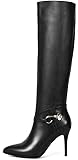 Dance&Style Women's Froie Autumn Winter Pointed Toe Stiletto Heels Knee High Boot