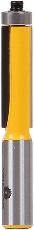 Yonico 14143 - Flush Trim Router Bit, Diameter: 1/2", Cutting Height: 1-5/8" - 1/2" Shank, 1/2 Inch