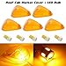 Partsam 5X Amber Roof Running Light Cab Marker Cover+ High Power T10 Amber 6-5730-SMD LED Bulbs Compatible with Ford F150 F250 F350 1999-2016 Super Duty Pickup Trucks