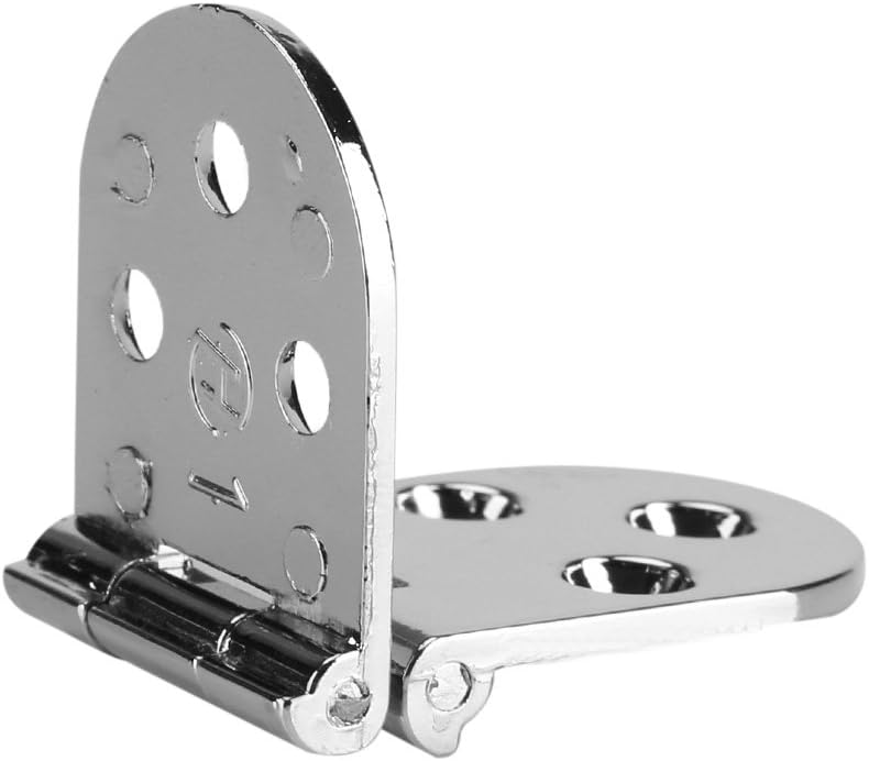 80 * 30mm Table Door Desk Window Hinge Zinc Alloy Metal Round Sewing Machine Folding Table Furniture Flip Tray Hinge(Silver) - Image 5
