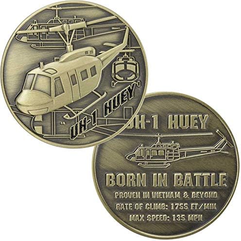 Army UH-1 Huey Helicopter Challenge Coin