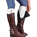 Winhurn New Stylish Women Stretchy Lace Leg Warmers Boot Socks (White)